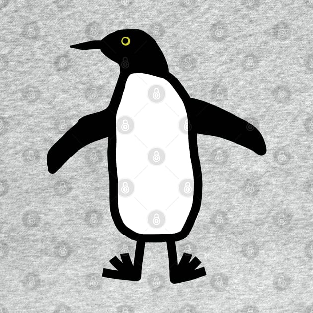 Cute Animals Doodle Penguin by ellenhenryart